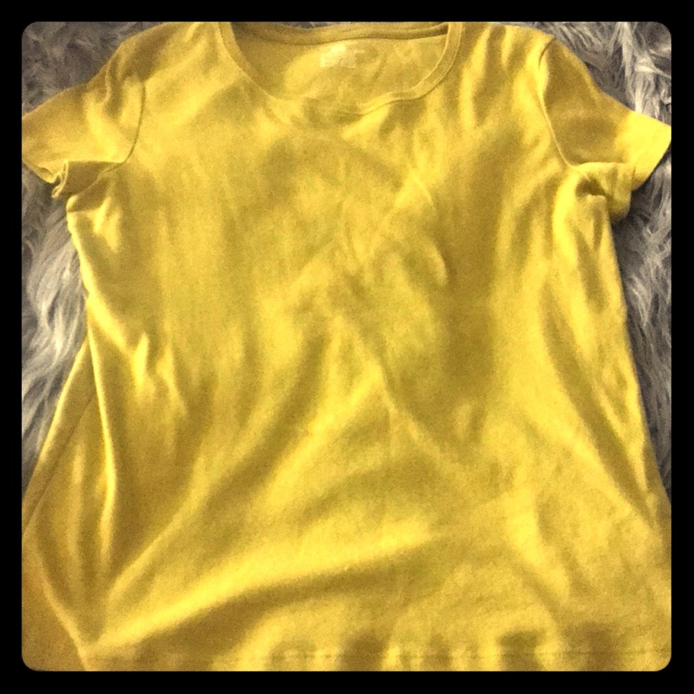 T shirt the color is a jazzy muted peridot color!